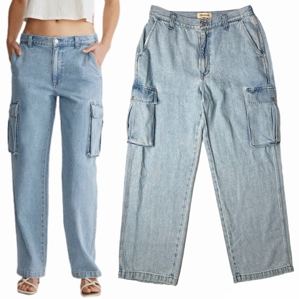 NWT Madewell | Low-Slung Straight Cargo Jeans